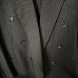 Classic  Double-Breasted Men's Brown by designer. New